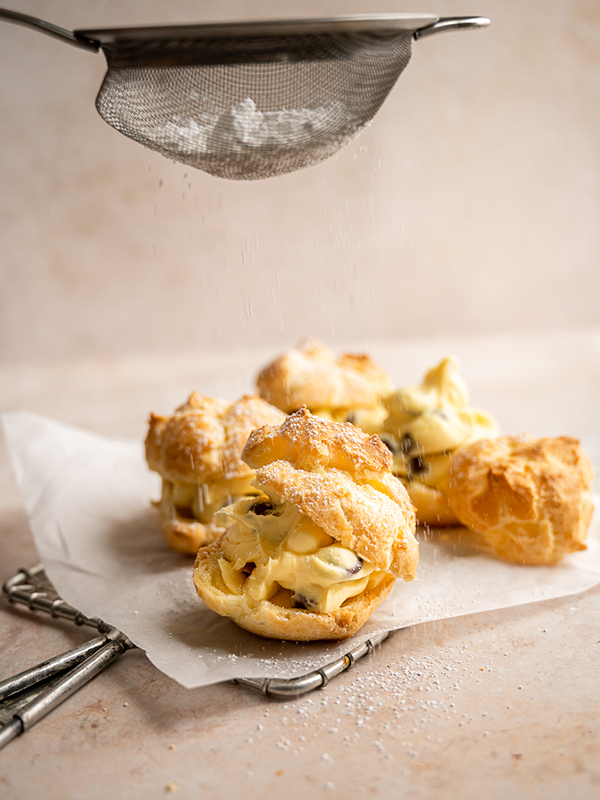 homemade mini cream puffs