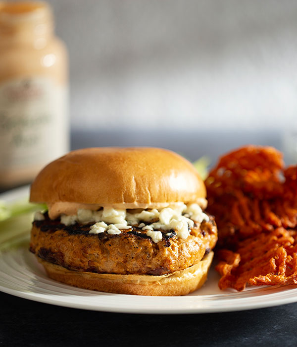 Heinen's Buffalo Chicken Burger