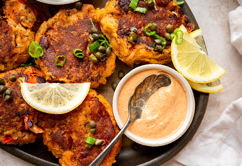 Lobster Cakes with Remoulade Sauce