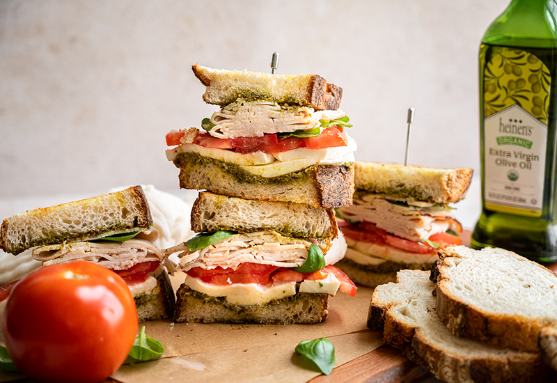 Caprese Turkey Sandwich