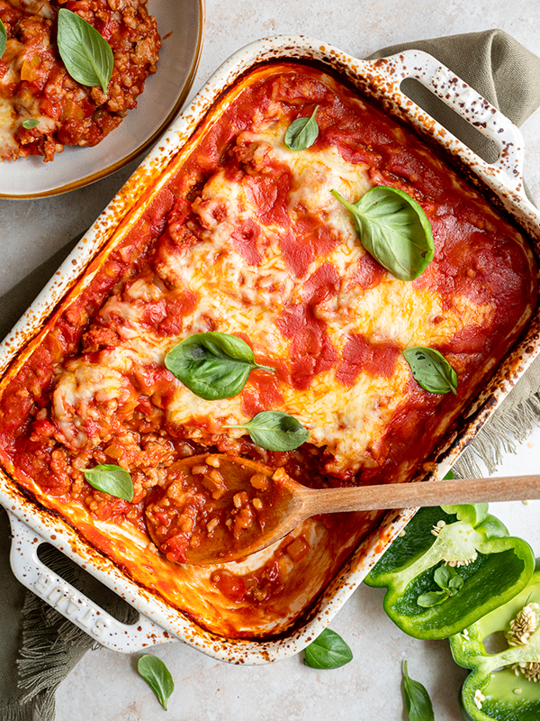 Easy Stuffed Pepper Bake