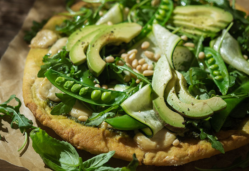 Green Goddess Pizza