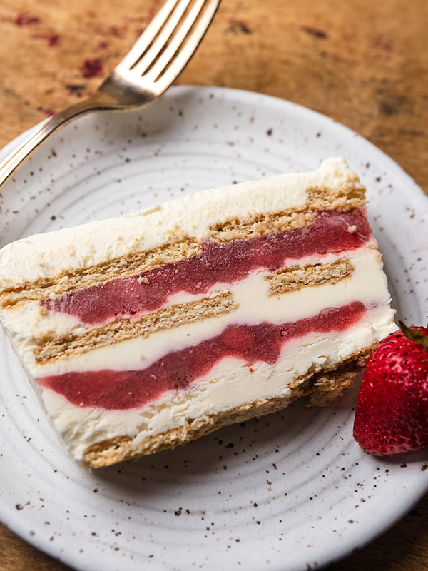 Strawberry Cream Cheese Icebox Cake