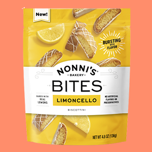 Nonni's Limoncello Biscotti Bites