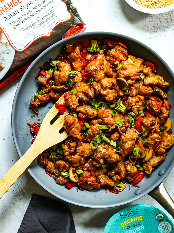 Orange Chicken and Vegetable Stir Fry 