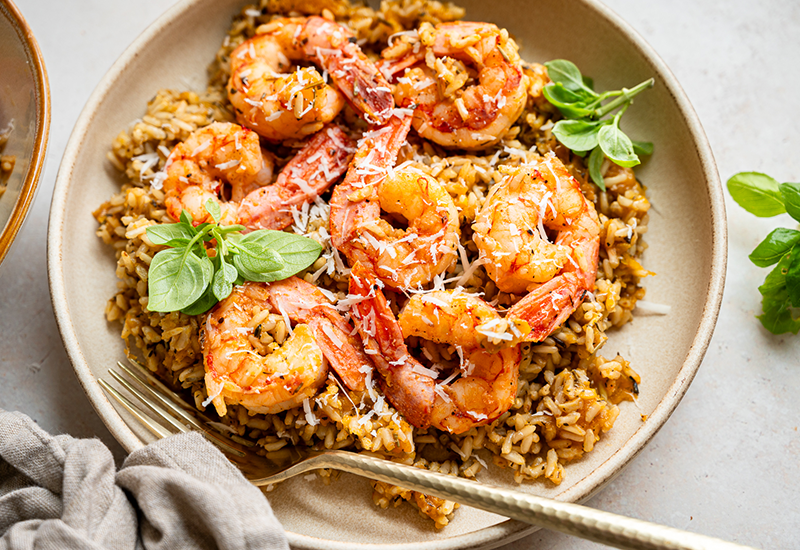 Shrimp and Butternut Squash Bowls