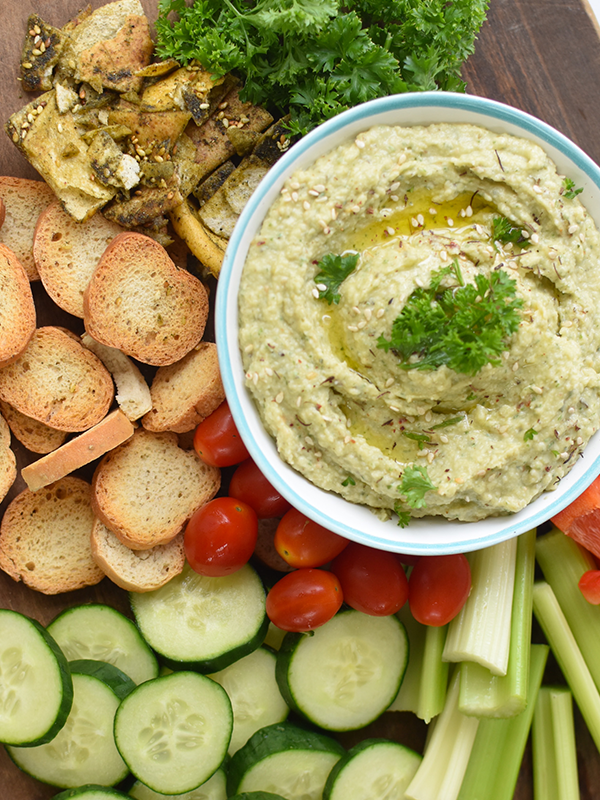 Parmesan Artichoke White Bean Dip