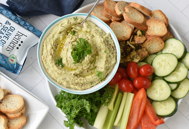 Parmesan Artichoke White Bean Dip