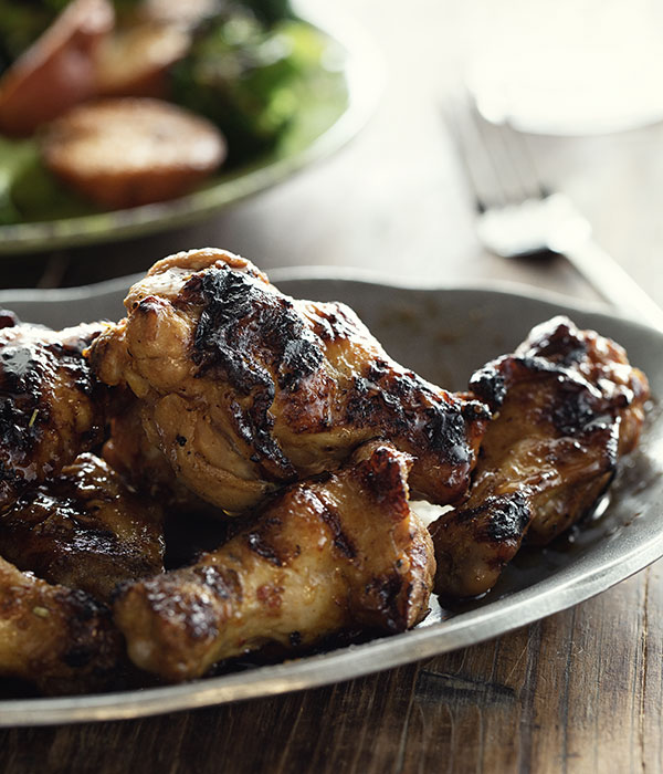 Glazed Garlic Pepper Chicken Wings