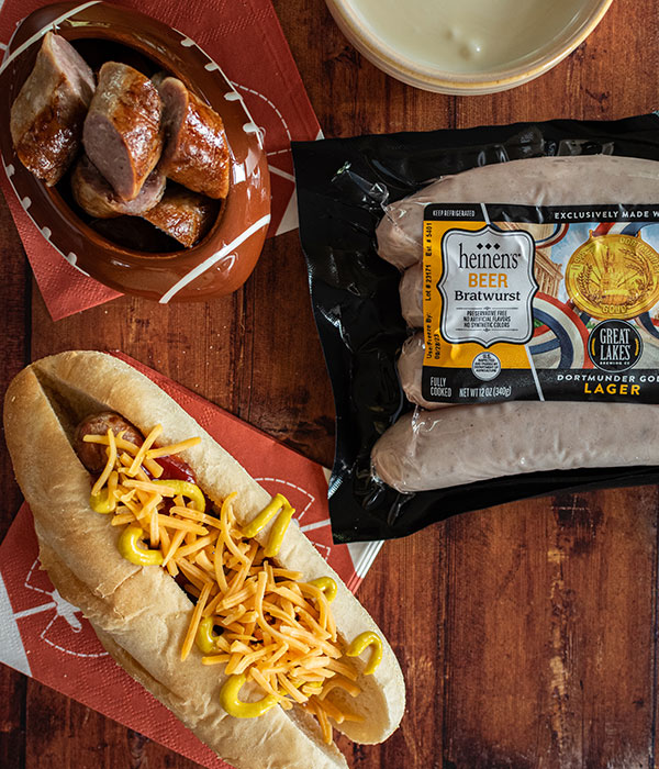 Heinen;s and Great Lakes Brewing Company Dortmunder Beer Brats
