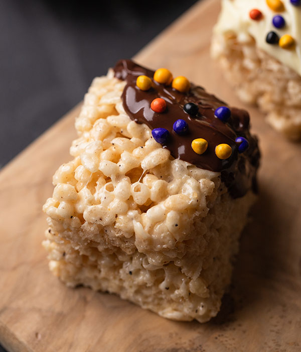 Chocolate Dipped Rice Crispie Treats