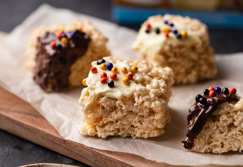 Chocolate-Dipped Rice Crispie Treats