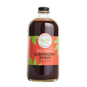 Health Junkie Sassy Cinnamon Elderberry Syrup