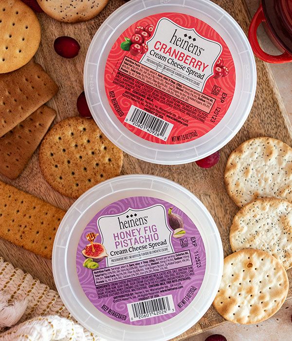 Heinen's Honey Fig Pistachio and Cranberry Cream Cheese
