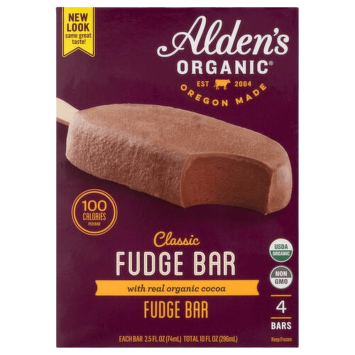 Alden’s Chocolate Fudge frozen dessert bars