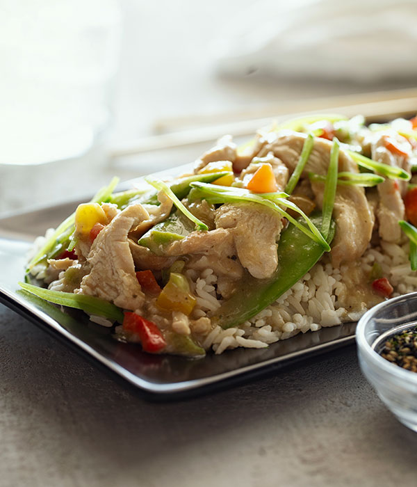 Lemongrass Basil Chicken and Rice