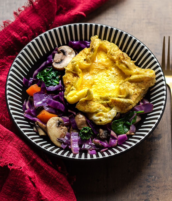 Colorful Breakfast Egg Bowl