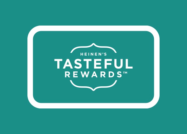 An alternate, green and white version of the Tasteful Rewards logo