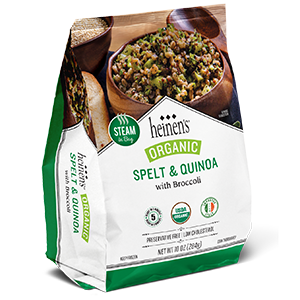 A Bag of Heinen's Frozen Organic Spelt and Quinoa Blend