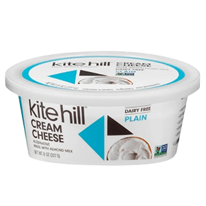A Container of Kite Hill Cream Cheese Alternative