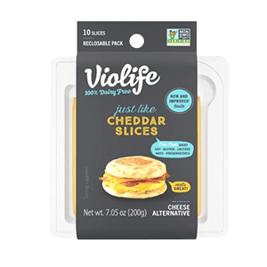 A Package of Violife Cheddar Slices