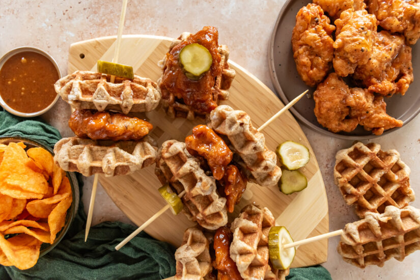 Nashville Hot Chicken and Waffle Bites | Heinen's Grocery Store