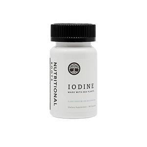 A Small Bottle of Nutritional Roots Iodine Supplement