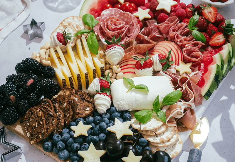 Patriotic Charcuterie Board