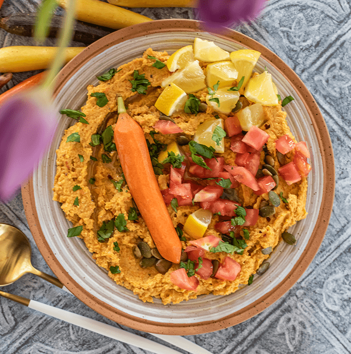 Spicy Roasted Carrot Dip
