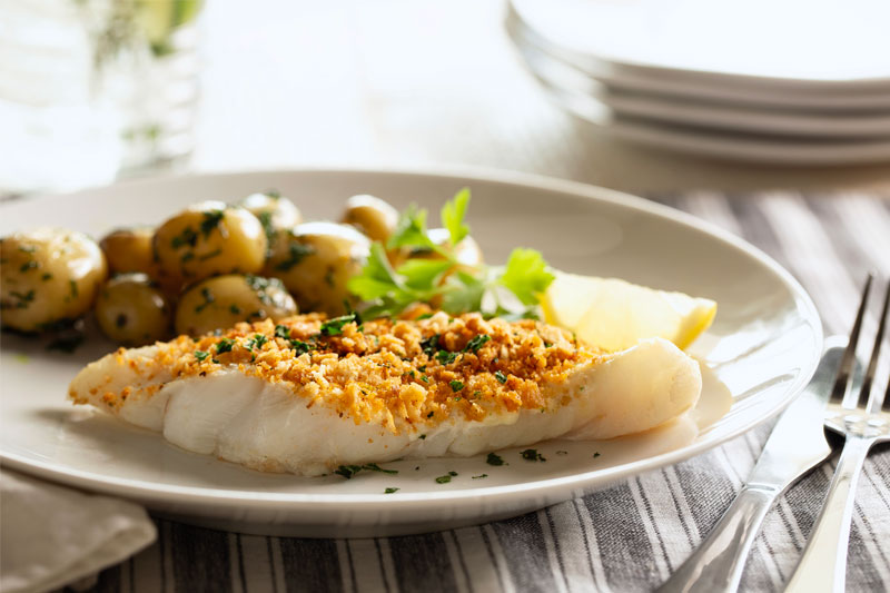 Cracker Crusted Cod
