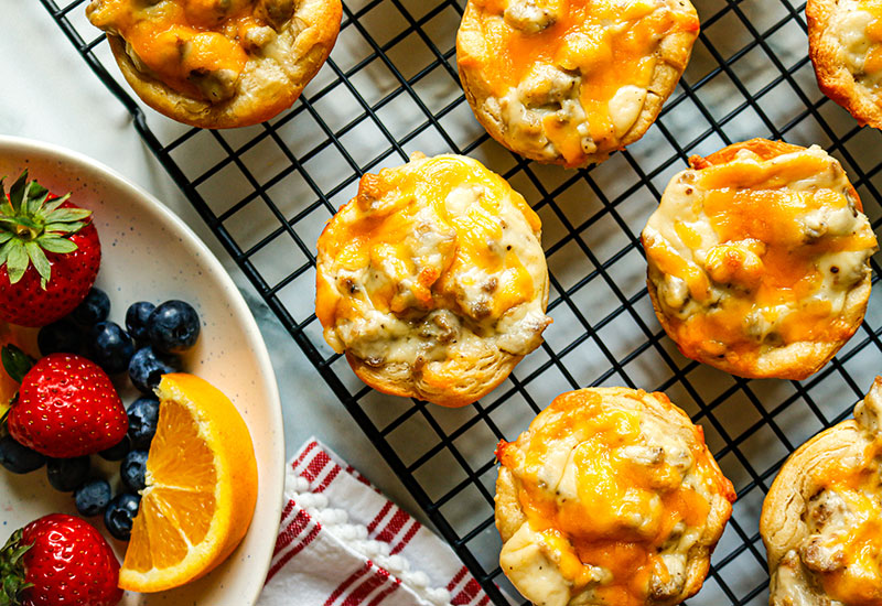 Sausage Gravy Casserole Cups