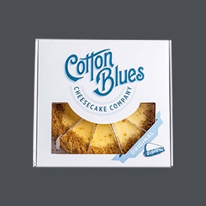 A Box of Cotton Glues Frozen Original Cheesecake