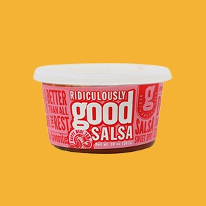 A Container of Ridiculously Good Salsa
