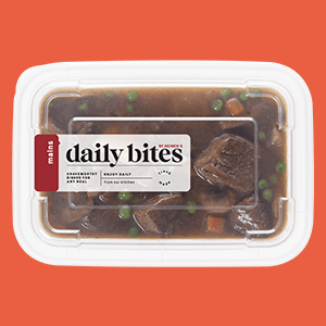 A Package of Heinen's Daily Bites Beef Stew