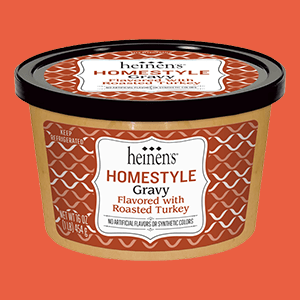 A Container of Heinen's Homestyle Gravy