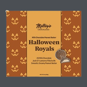 A Box of Malley's Chocolate's Halloween Royals