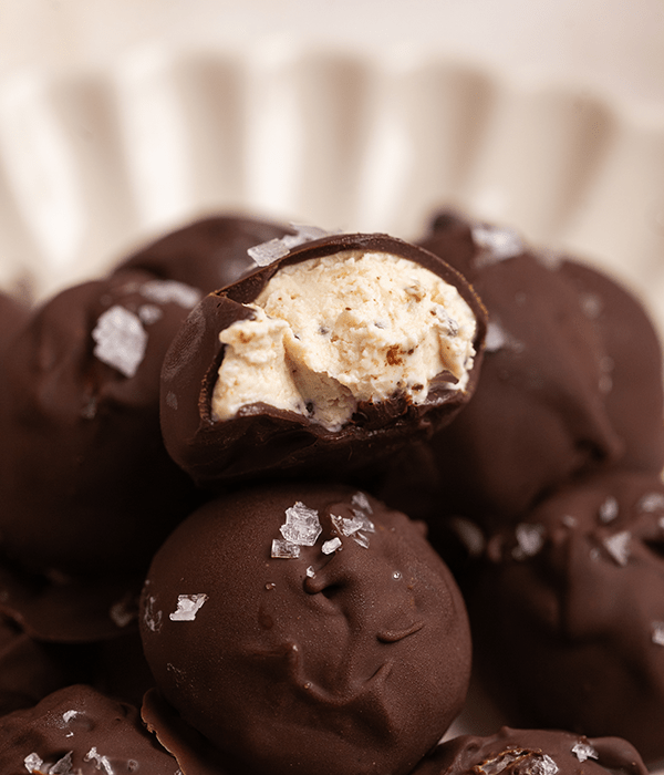 Pile of Frozen Greek Yogurt Bites