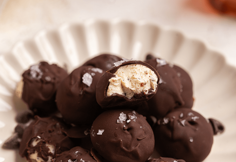 Frozen Greek Yogurt Peanut Butter Bites