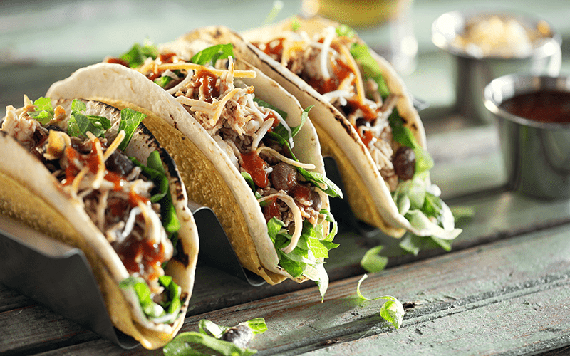 Taco Night Chicken and Beans Tacos