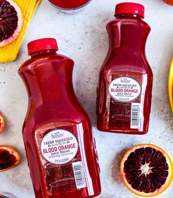 Heinen's blood orange juice bottle
