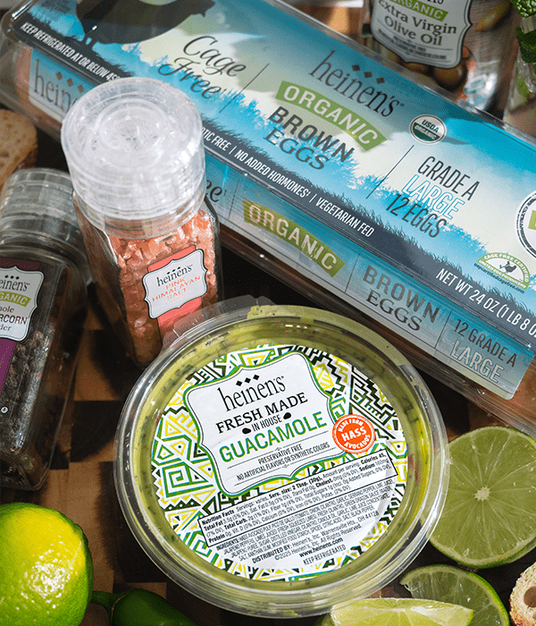 Fried Egg and Guacamole Toast ingredients: Heinen's private label guacamole, eggs, salt, and pepper