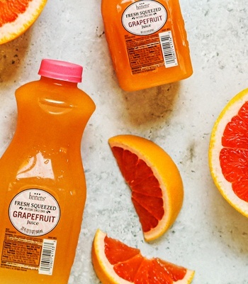 Heinen's grapefruit juice bottle