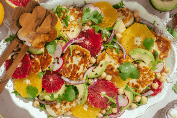 Halloumi Salad with Fresh Citrus