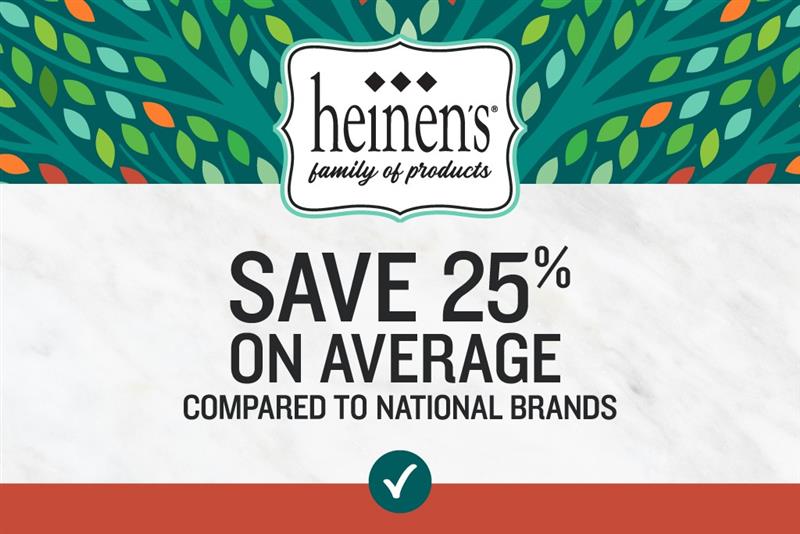 Save 25% on Average Compared to National Brands graphic
