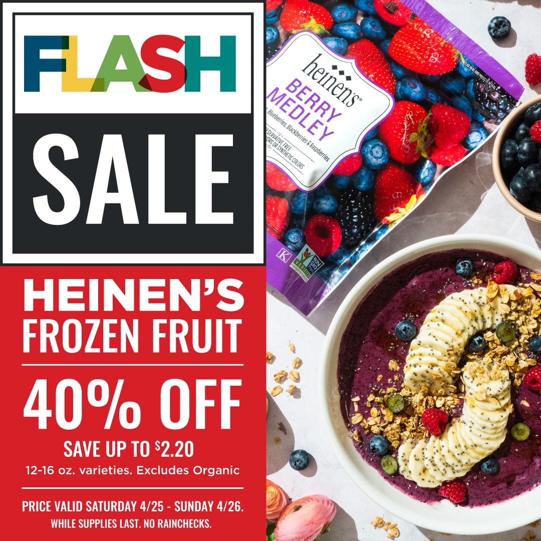 Heinen's Frozen Fruit Flash Sale
