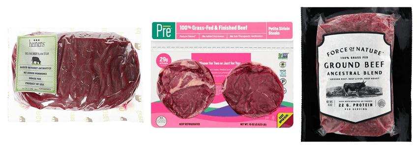 Heinen's Organic Grass Fed Beef, Pre Beef, Force of Nature