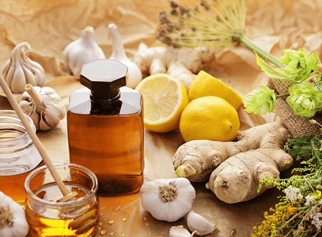 Anti-Inflammatory Ingredients laid out on a table