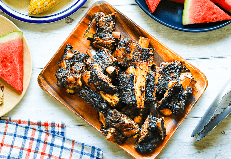Campfire Coffee-Crusted Beef Ribs