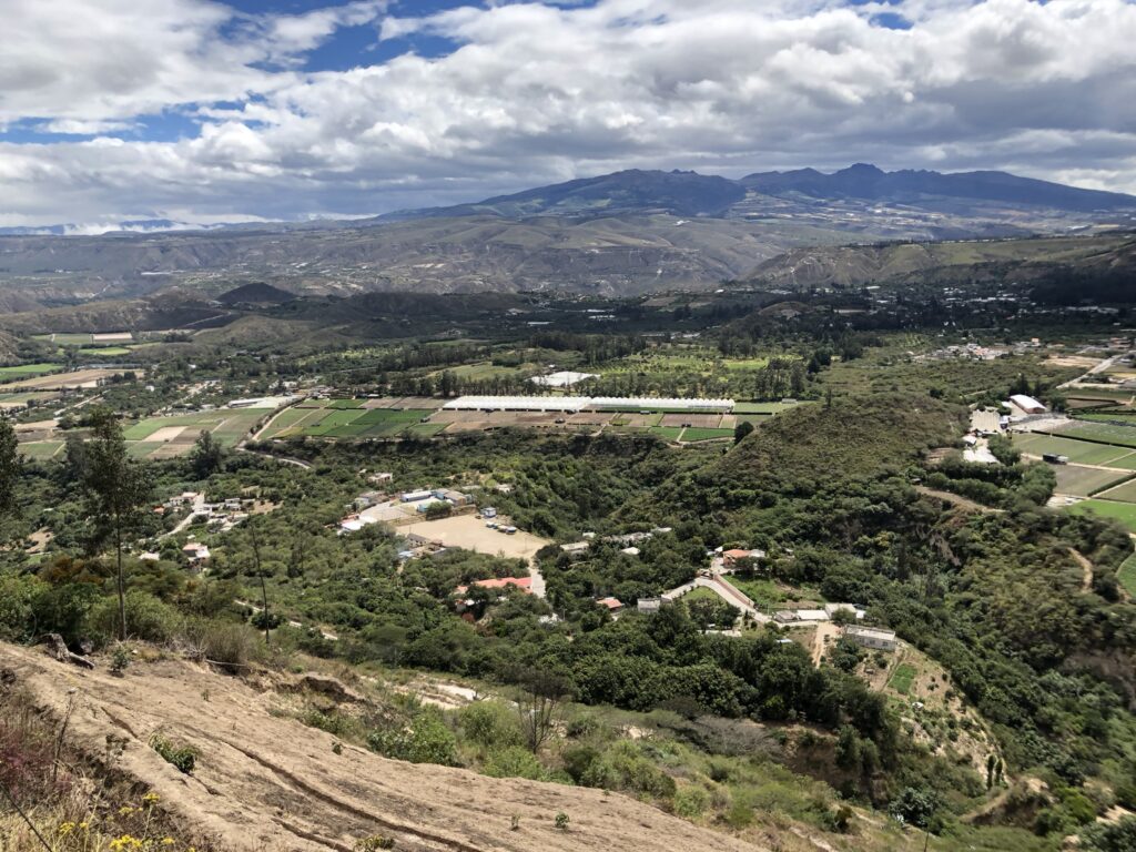 A view of the Andes Mountains