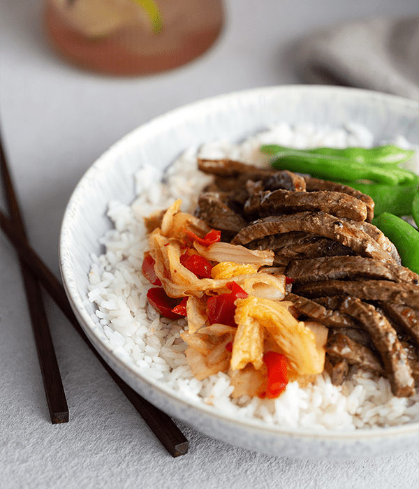 What’s For Dinner? Beef Bulgogi with Sesame Sugar Snaps